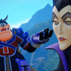 Classic Disney villains Pete and Maleficent, as they appear in Kingdom Hearts 3.